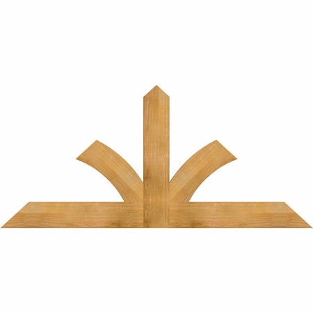 Ekena Millwork Richland Rough Sawn Timber Gable Bracket, Western Red Cedar, 72"W x 33"H x 2"D x 6"F, 11/12 Pitch GBW072X33X0206RIC00RWR